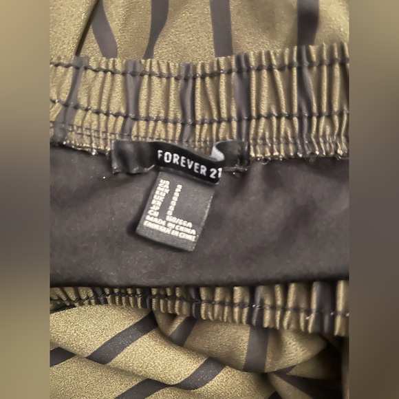 Forever 21 Striped Dark Green Maxi Pencil Skirt - Picture 5 of 7